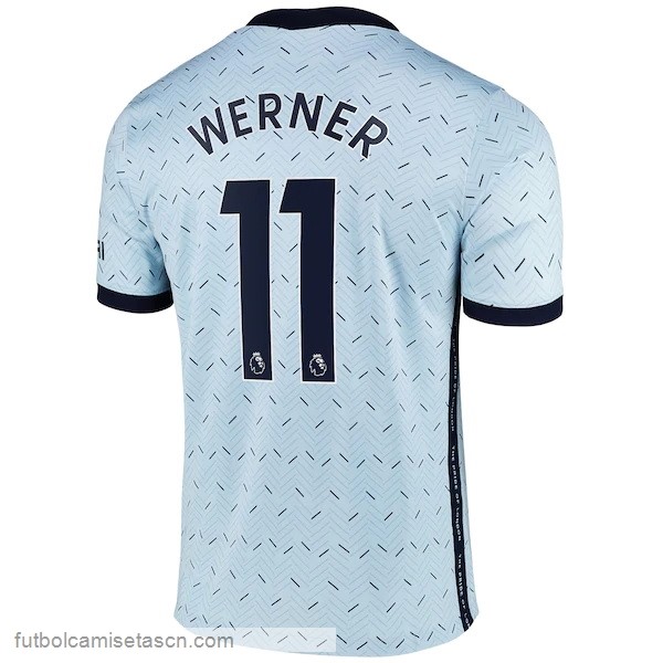Camiseta Chelsea NO.11 Werner 2ª 2020/21 Azul